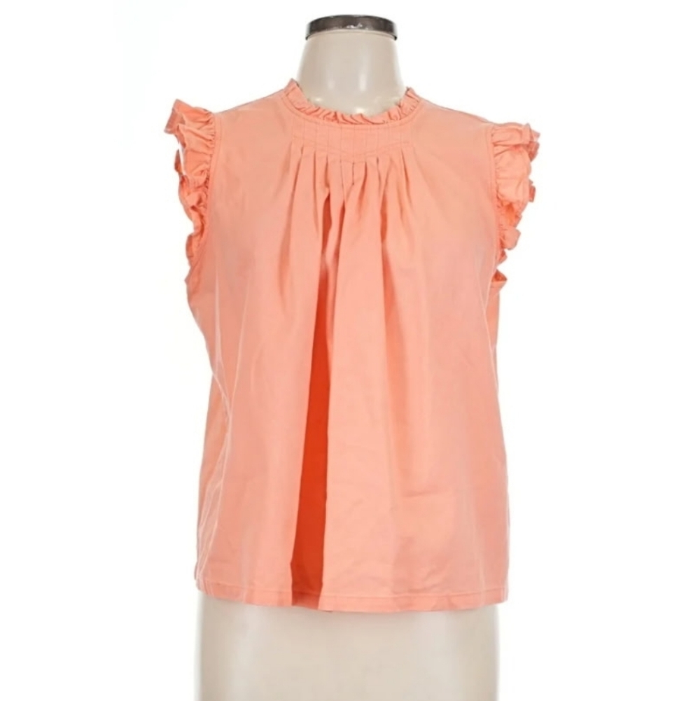 Women's Coral Ruffle Sleeve Blouse M